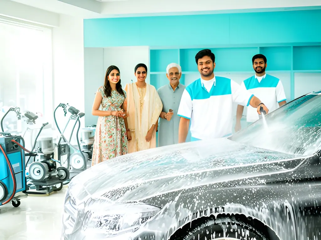 Franchise detailing studio: car wash in India