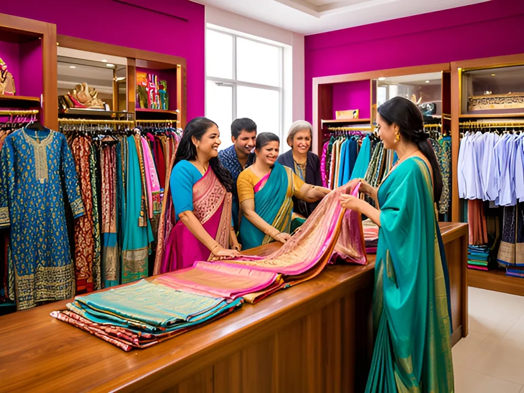 Large saree & family showroom: clothing store in India