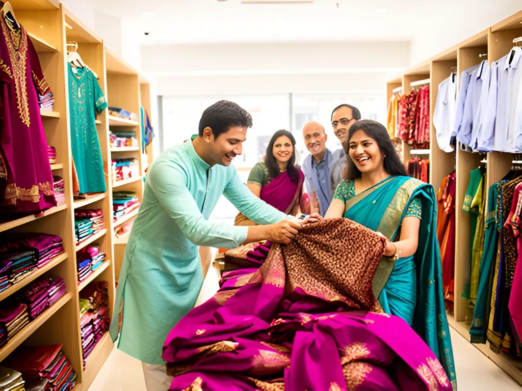 Small shop (200–400 sq ft): clothing store in India