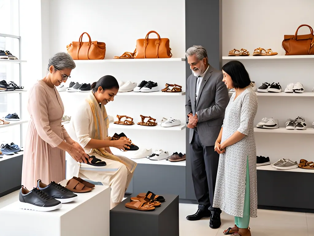 Small multi-brand shop (150–300 sq ft): footwear shop in India