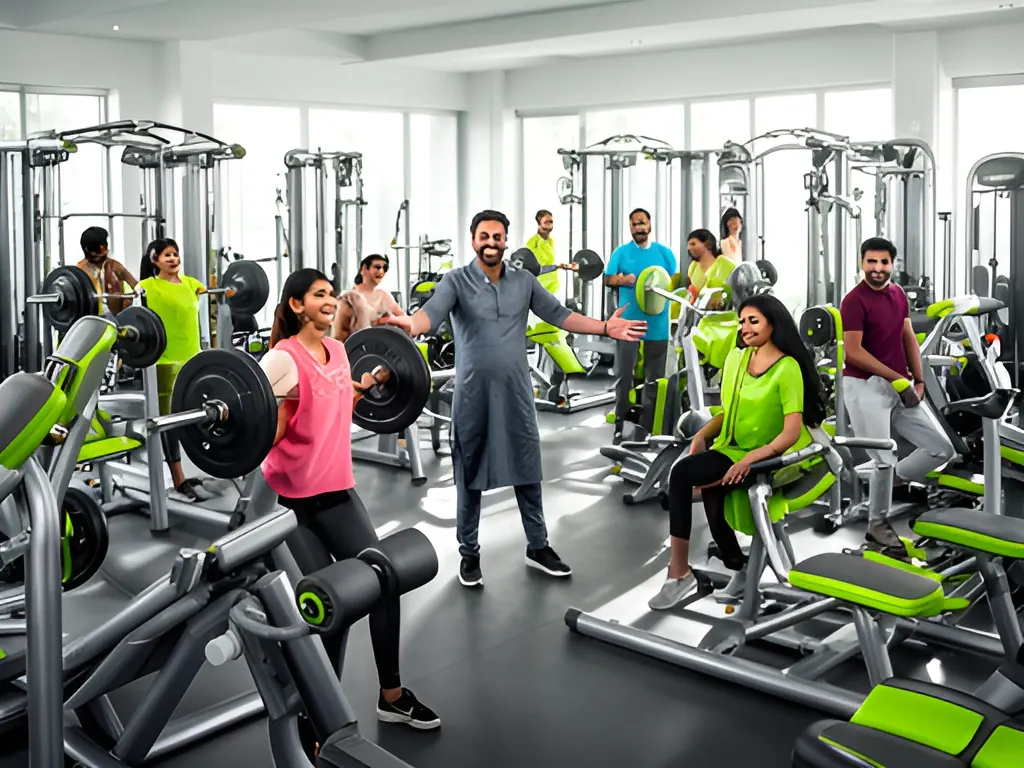 Big-box franchise club: gym in India