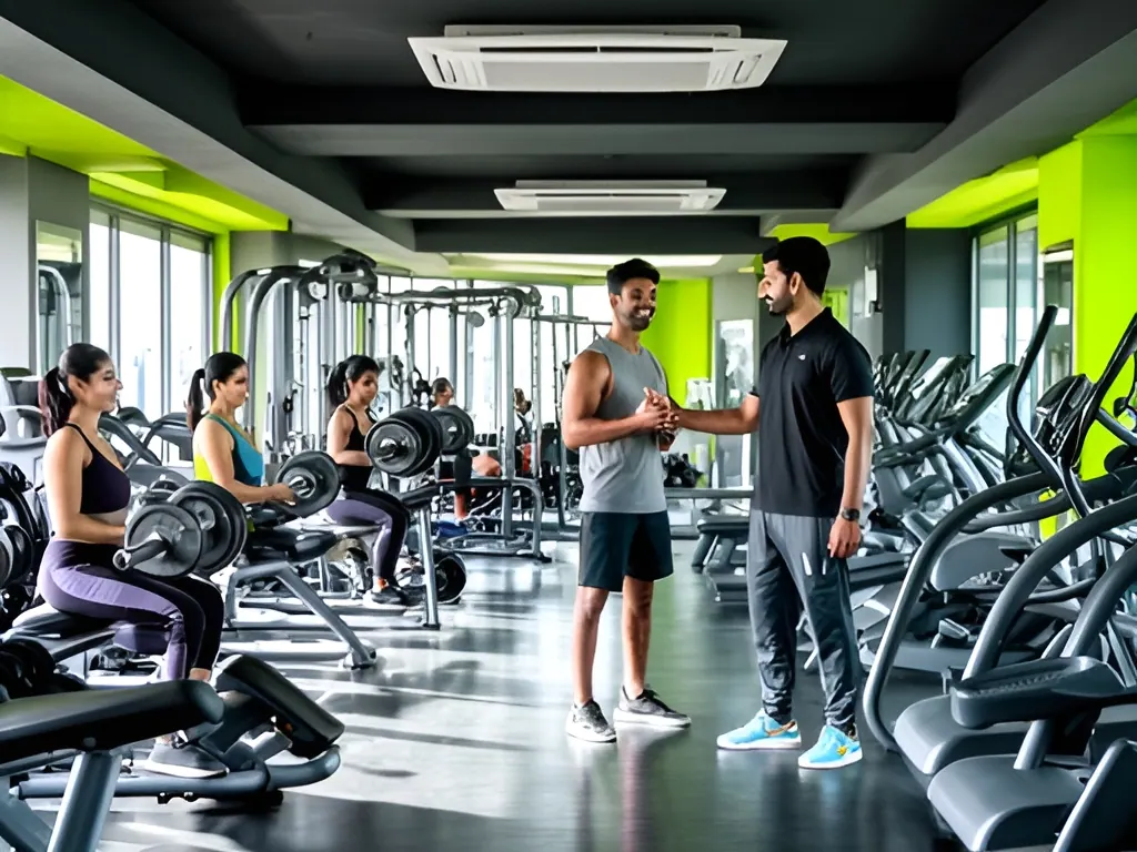 Mid-size AC gym: gym in India