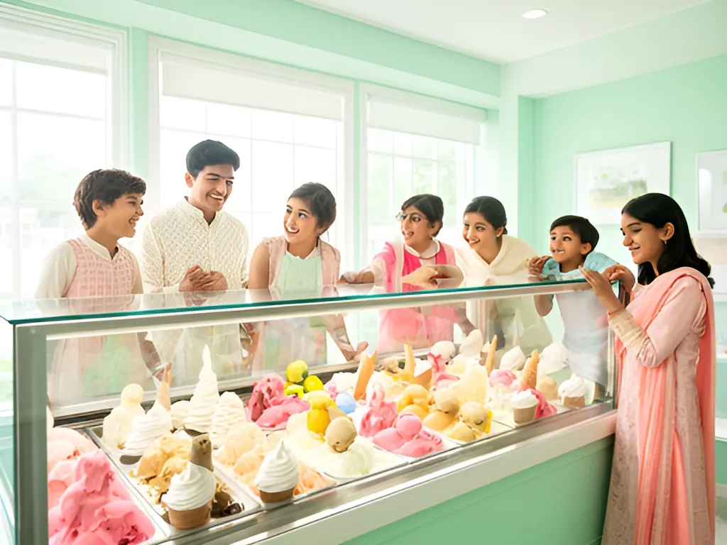 Scoop parlour: ice cream parlour in India
