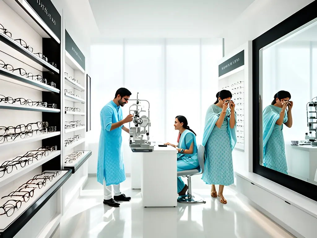 Eye clinic + optical store: optical shop in India