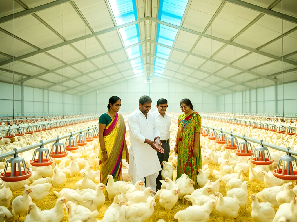 EC tunnel shed, 20,000 birds: poultry farm in India