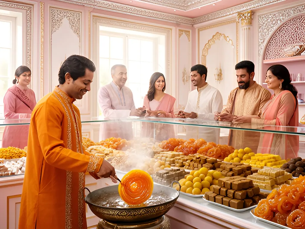 Large sweet shop / franchise: sweet shop in India